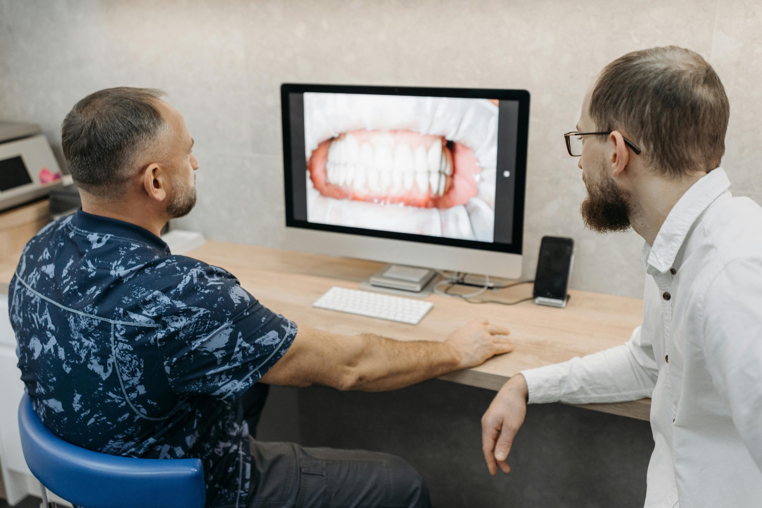 checking teeth